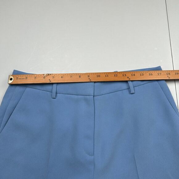The Fold London Pants Womens 12 Blue Tavira Trousers Crop NEW Business Luxury - Picture 12 of 16
